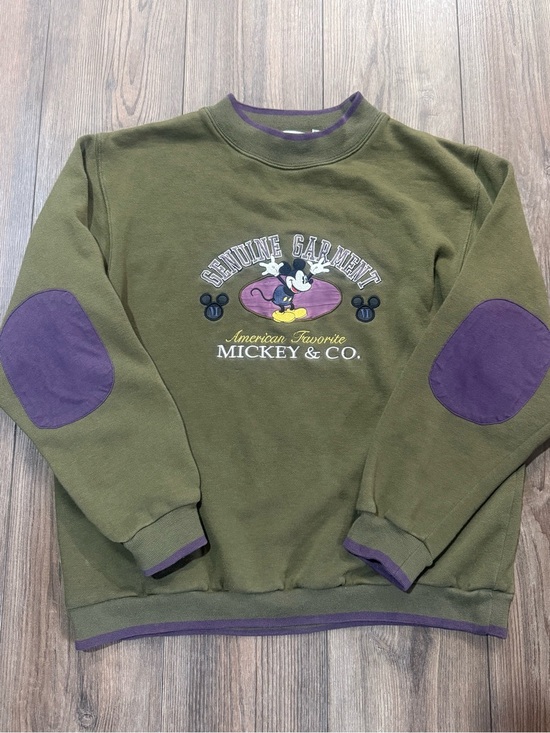 Disney Other - Vintage Mickey And Co Sweatshirt Disney Crewneck Elbow Patch Mens Medium